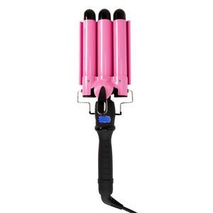 Triple Barrel Hair Waver Curling Iron - Pink